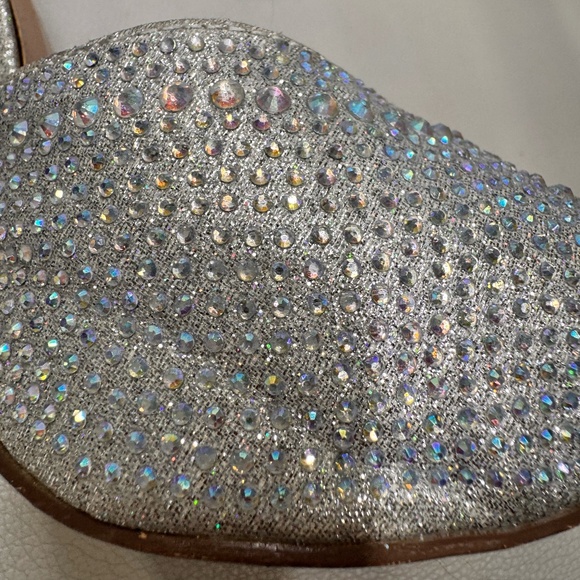 ilver Sparkle Competition Heels – 5.5” High with 1.5” Platform & Silver Stones ✨ - Picture 6 of 6